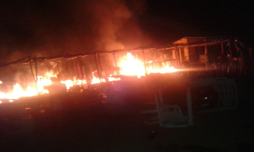 Fogo destrói barracas em festejo de Alvorada do Gurguéia