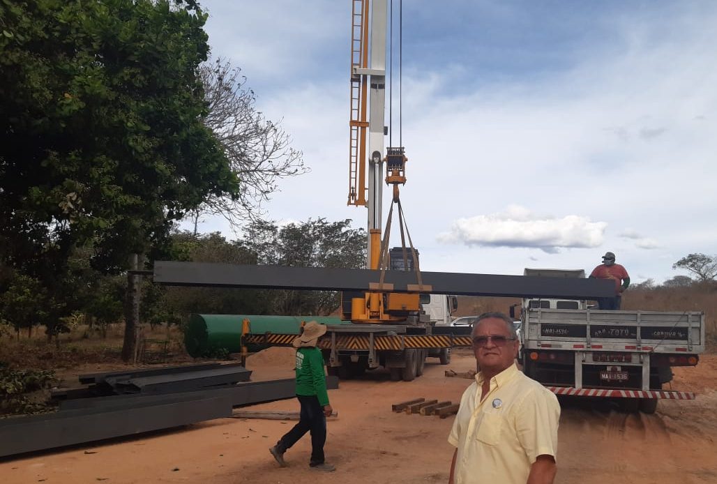 Prefeitura de Alvorada do Gurguéia constrói ponte na localidade Capitão de Campos