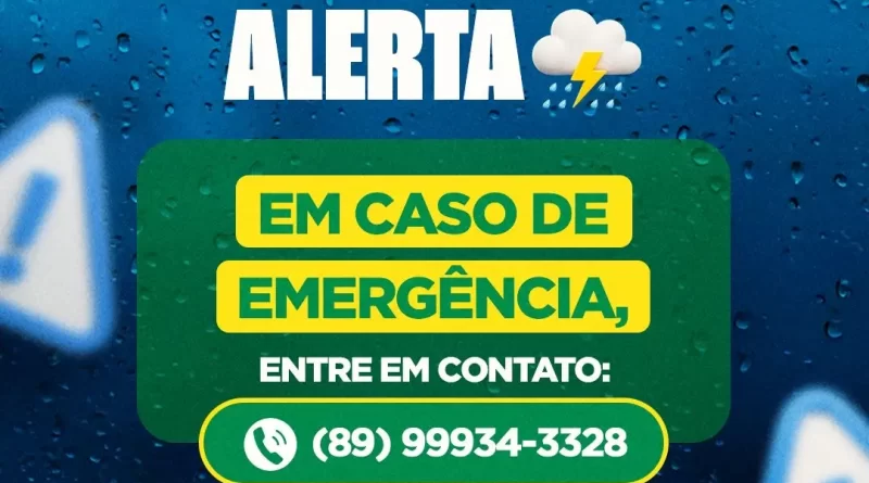 Defesa Civil de Corrente divulga canal de emergência para atender população