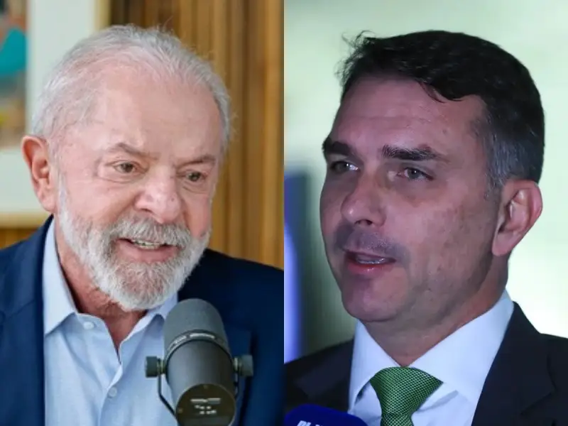 2º turno: Flávio Bolsonaro marca 42% contra 40% de Lula, aponta Quaest