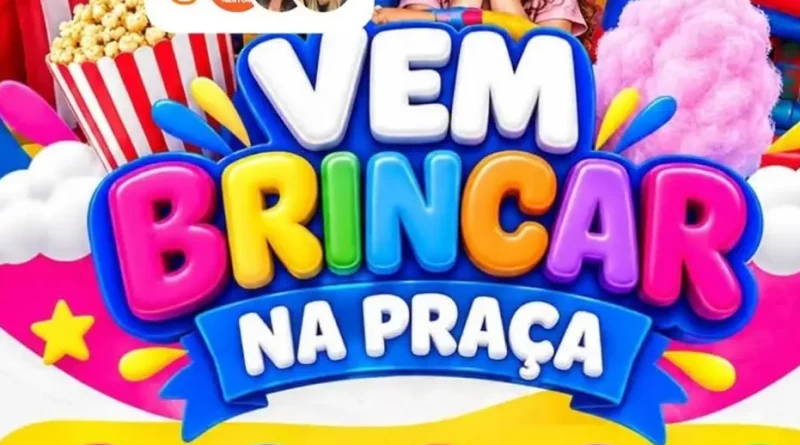 “Vem Brincar na Praça” terá programação especial para crianças em Bom Jesus