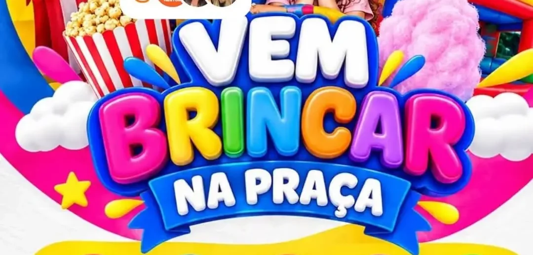 “Vem Brincar na Praça” terá programação especial para crianças em Bom Jesus